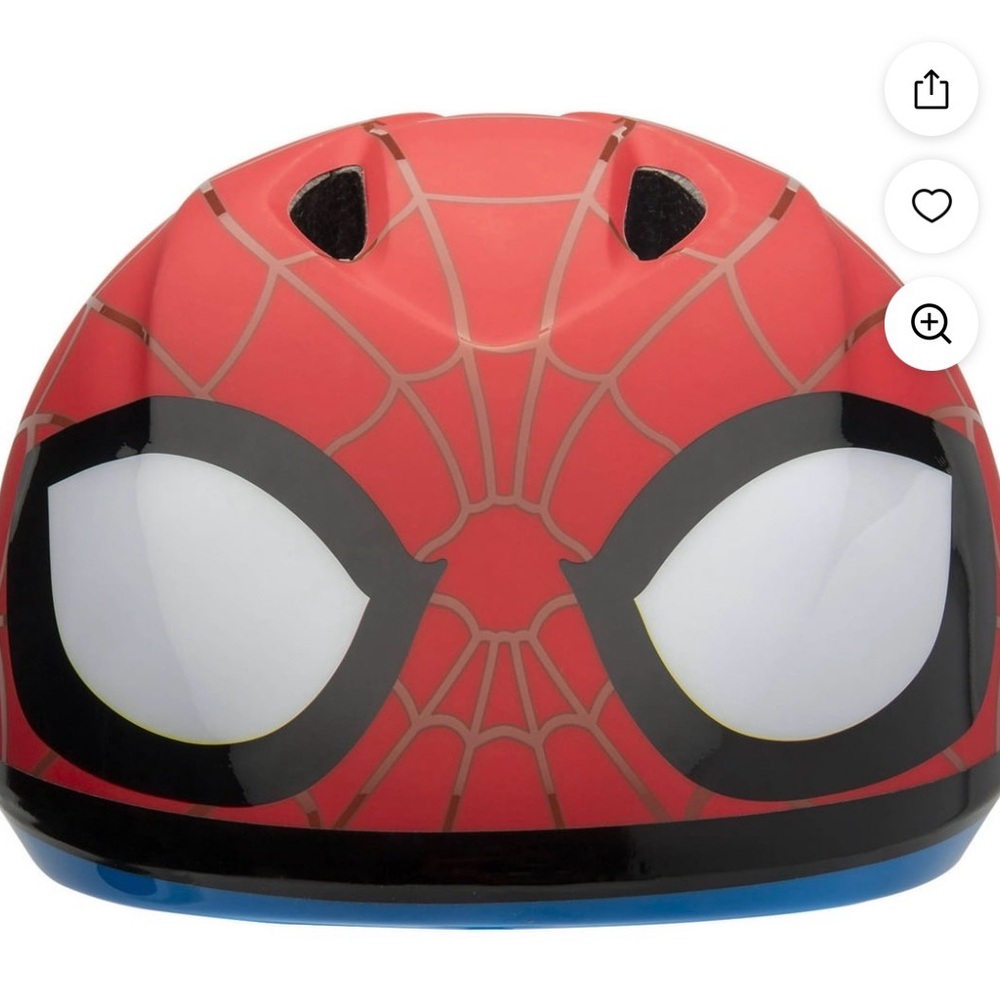 Spiderman Red and Black Kids Bike Helmet